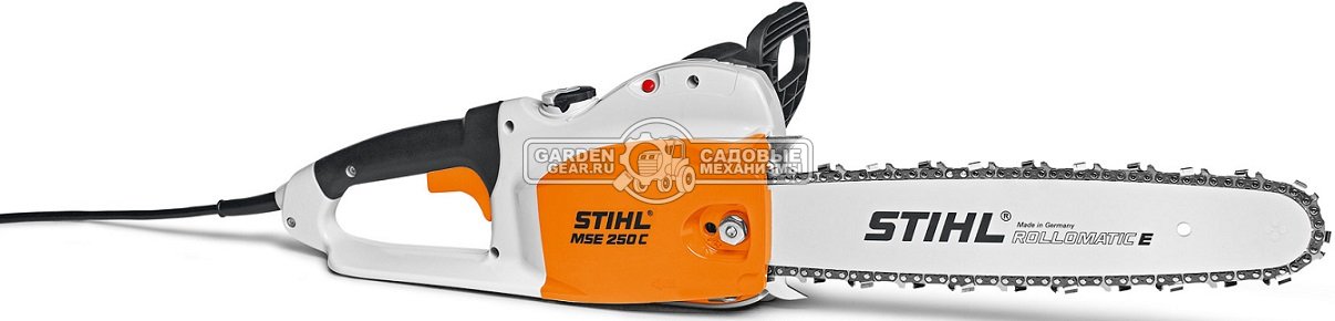 Электропила Stihl MSE 250 C-Q 18&quot; (GER, 2,5 кВт., рукоятка с мягким покрытием, светодиодный индикатор перегрузки, 3/8&quot;, 1,6 мм., 66E, 5,7 кг.)