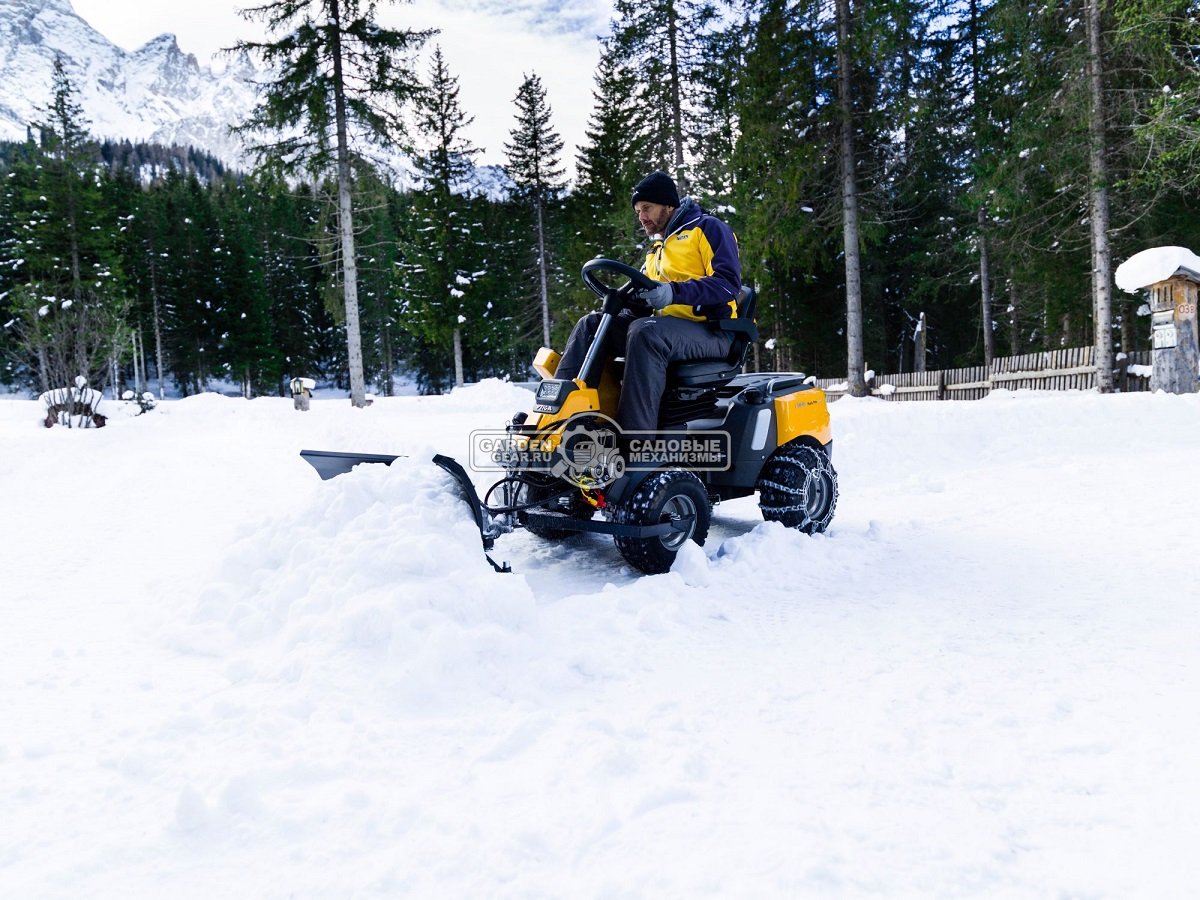 Снегоуборочный отвал Stiga 130 см., X-формы, гидравлический для райдера Park Pro 740 IOX, 61,4 кг.