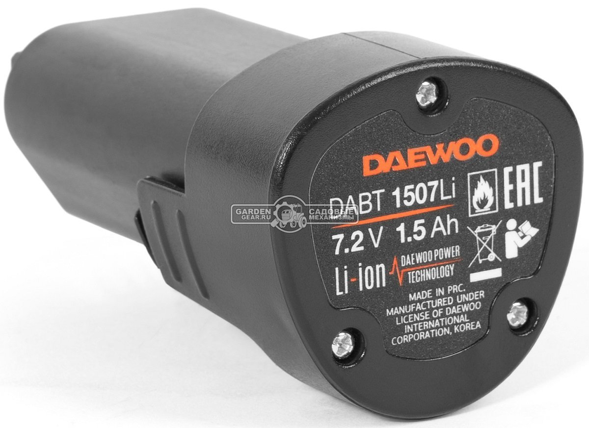 Аккумулятор Daewoo DABT 1507Li (PRC Li-Ion, 7.2В, 1.5 А/ч)