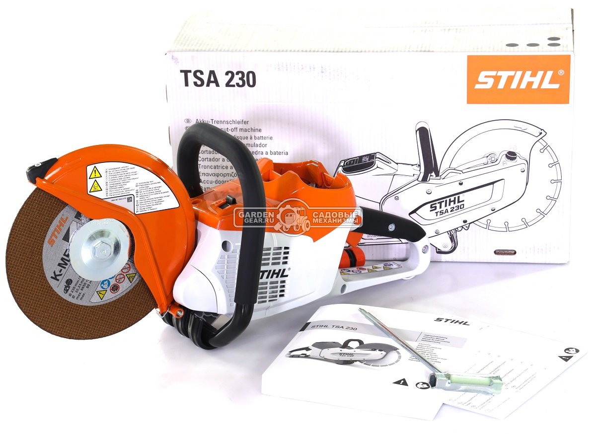 Аккумуляторное абразивно-отрезное устройство (резчик) Stihl TSA 230 без АКБ и ЗУ (36В Pro, диаметр 230 мм., глубина реза до 70 мм., 3.9 кг)