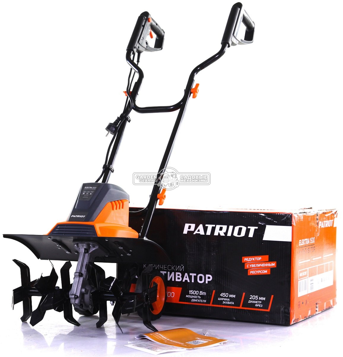 Культиватор электрический Patriot Elektra 1500 (PRC, 1500 Вт, 46 см, 10.5 кг)