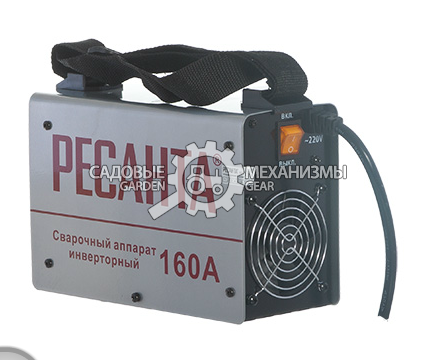 Сварочный аппарат инверторный Ресанта САИ 160 (PRC, 140-260 В, 10-160 А, 4 мм, 4,5 кг)  