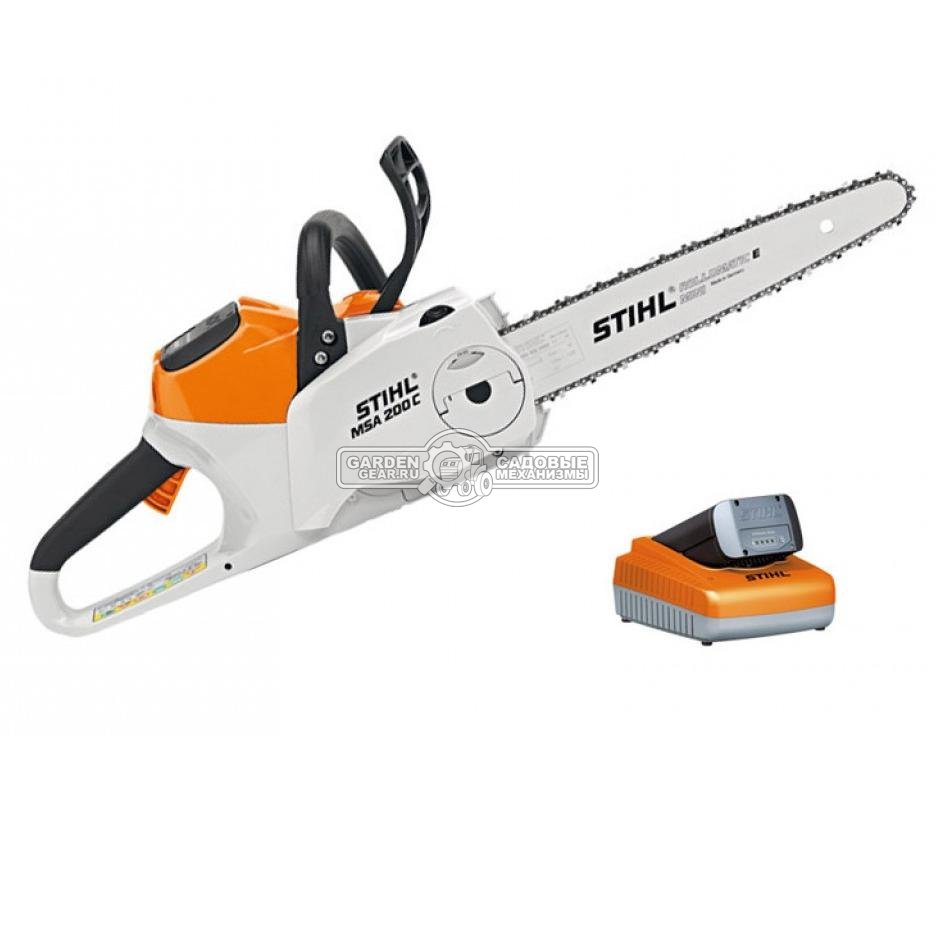 Аккумуляторная цепная пила Stihl MSA 200 C-B 12&quot; без АКБ и ЗУ (AUT, 36В Pro, 1/4&quot;P, 1,1 мм., 64E, 3,3 кг.)