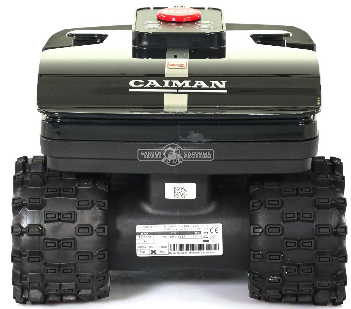 Газонокосилка робот Caiman Tech X2 Elite ZR Radar (ITA, площадь газона до 1000 м2, нож 18 см., Bluetooth, алгоритм умной стрижки, вес 7,5 кг.)