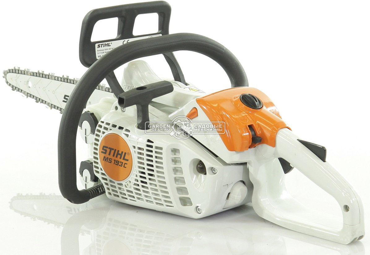 Бензопила Stihl MS 193 C-E 12&quot; Сarving (USA, 30,1 куб.см., 1,3 кВт/1,8 л.с, 2-MIX, Ergostart,  1/4&quot;, 1,3 мм., 64E, 3,6 кг.)