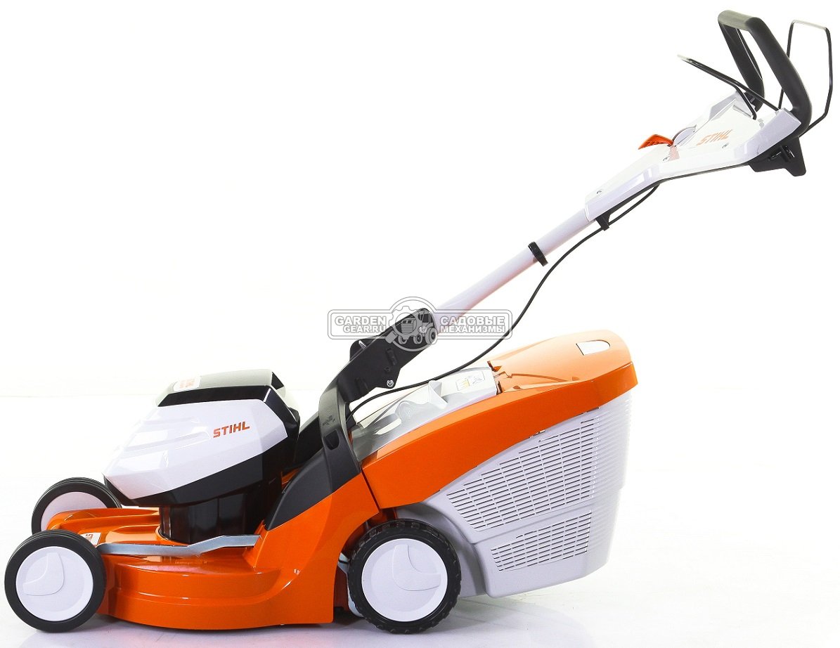 Газонокосилка аккумуляторная Stihl RMA 448.2 PV самоходная без АКБ и ЗУ (AUT, 36В Pro, 46 см., 55 л., пластик, монорукоятка, вариатор, 24 кг.)