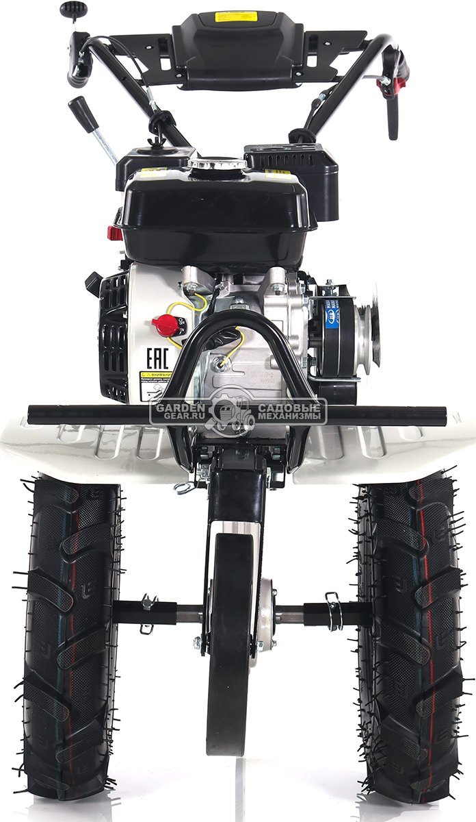 Мотоблок Интерскол МБ-80/7 (RUS, колеса 4х10.00, 223 см3, 80 см, 2 вперед/1 назад, шкив, 98 кг)