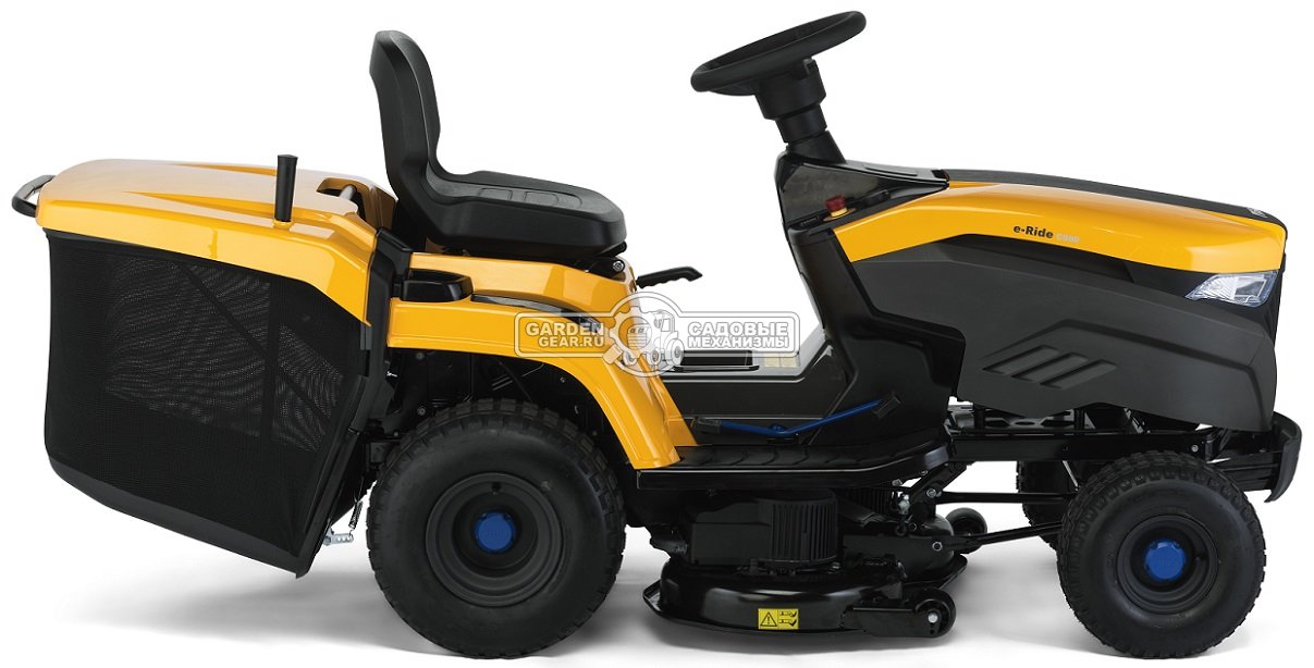 Садовый трактор Stiga e-Ride C500 аккумуляторный (PRC, 48V, 40Ah / 2000 Wh, Bluetooth, гидростатика, травосборник 240 л., ширина 84 см., 168 кг.)