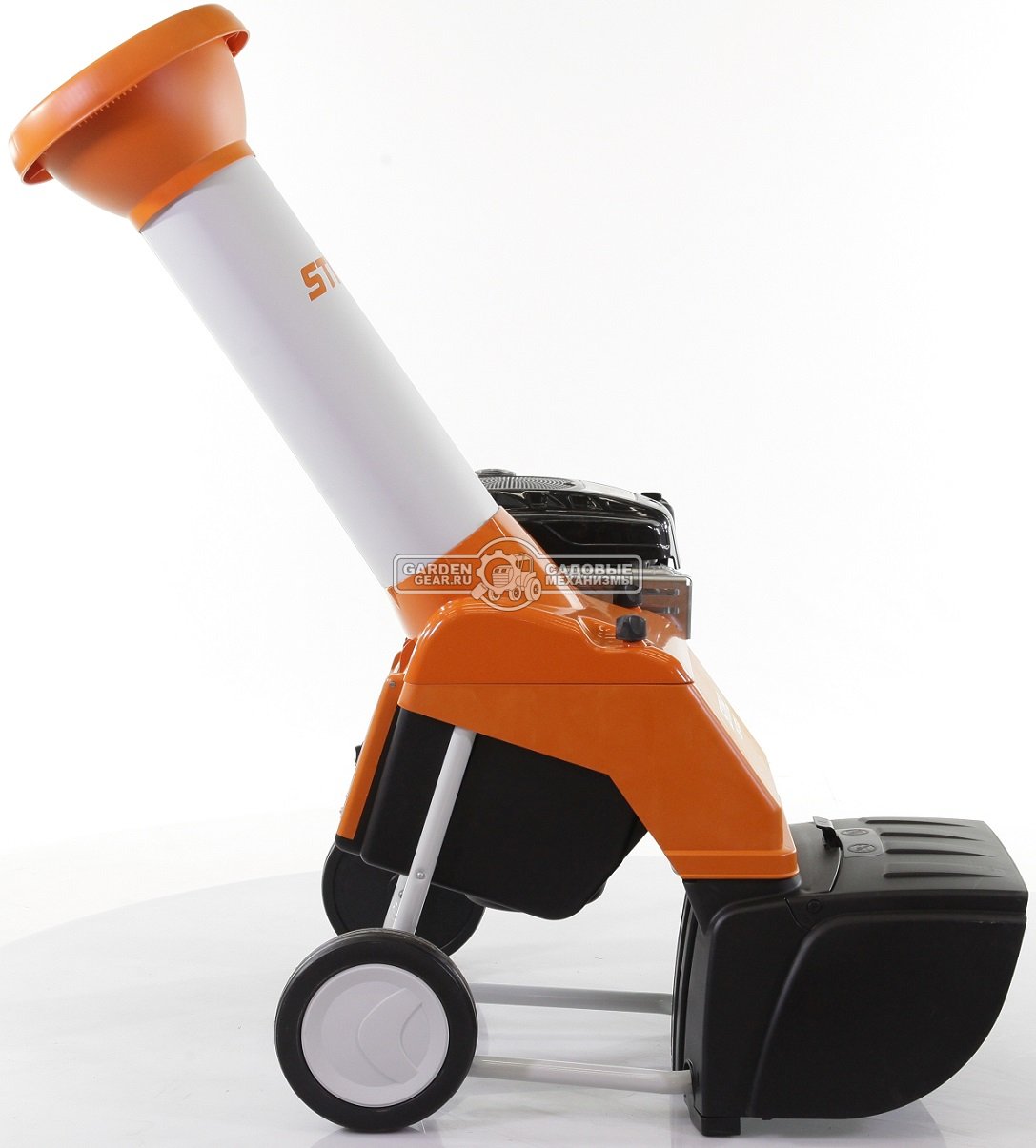 Садовый измельчитель веток бензиновый Stihl GH 370.0 S (AUT, B&S 850 EXi OHV RS, 190 куб.см., ветки до 45 мм., наклонная воронка, 42 кг.)