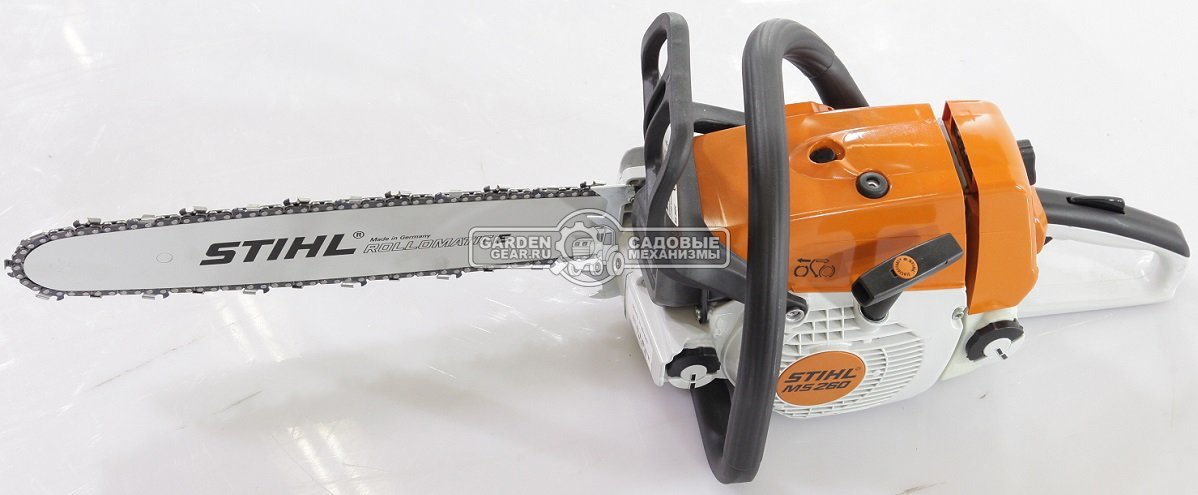 Бензопила Stihl MS 260 16&quot; (BRA, 50,2 куб.см., 2,6 кВт/3,5 л.с., ElastoStart, 0,325&quot;, 1,6 мм., 67E, 4,8 кг.)