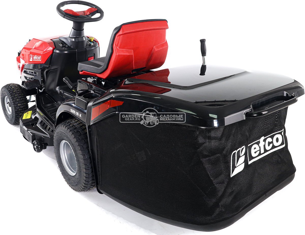 Садовый трактор Efco 92R/16 K (PRC, Emak K 1600 AVD, 452 см3, 92 см, гидростатика, травосборник 300 л, 192 кг)