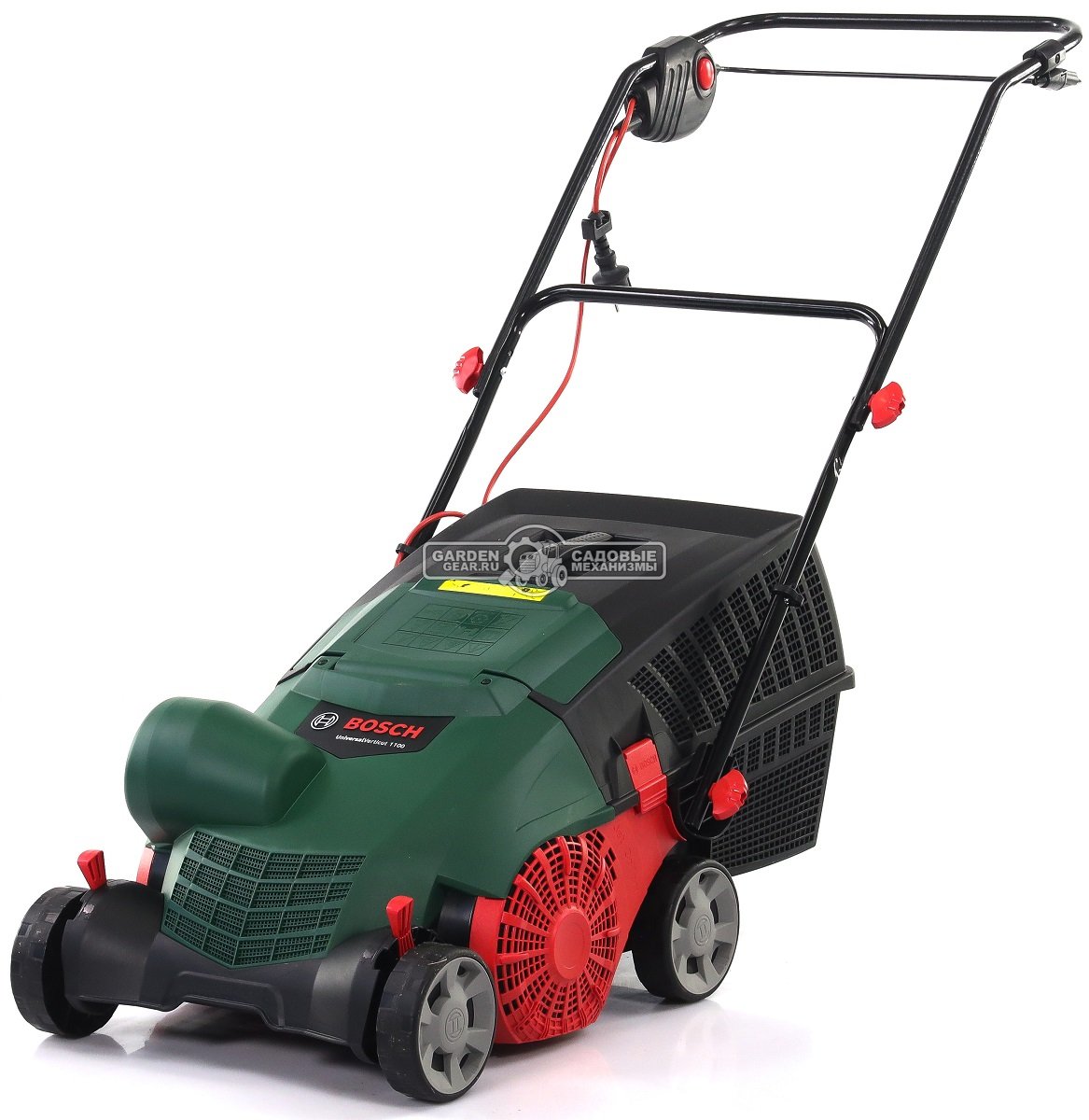 Вертикуттер - аэратор электрический Bosch Universal Verticut 1100 (PRC, 1100 Вт., 32 см., плавающие ножи, пластик, 50 л., 10,5 кг.)