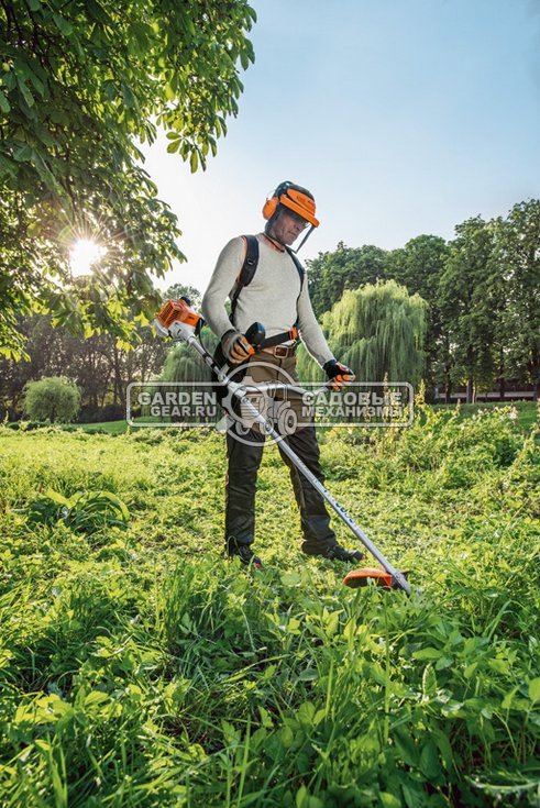 Бензокоса Stihl FS 111 (USA, 31,4 куб.см., 1,05 кВт/1,4 л.с., 4-MIX, нож DM 2F-230, DuroCut 20-2 леска XL 3 мм., 5,8 кг.)