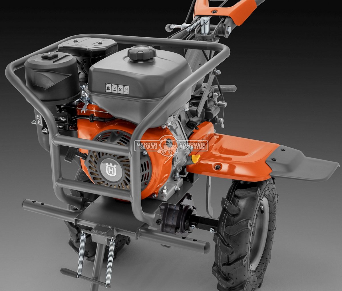 Мотоблок Husqvarna TF 545P (PRC, Husqvarna, 270 куб.см., 4 вперед / 2 назад, 60-110 см., Aux Pto, колеса в комплекте, 125 кг.)