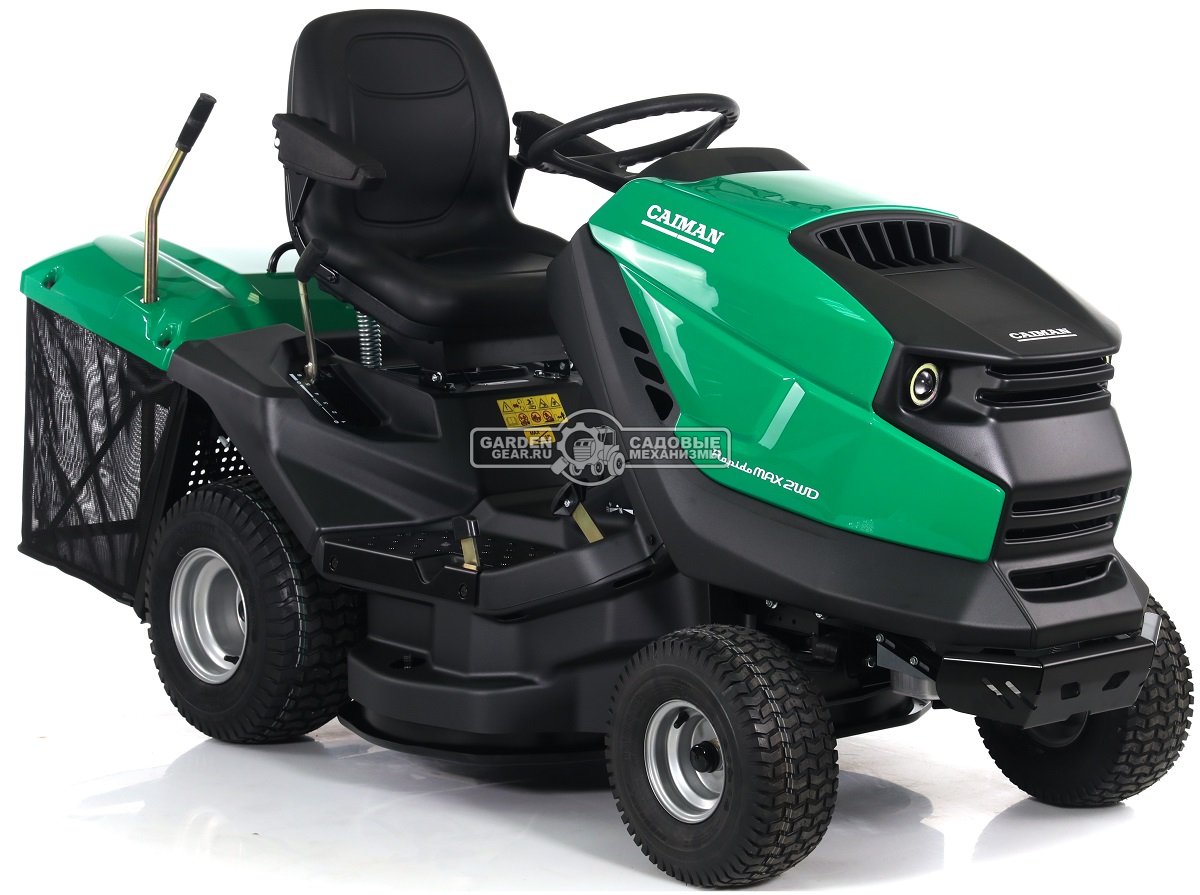 Садовый трактор Caiman Rapido Max 2WD 97D2C2 (CZE, Caiman V-Twin, 708 куб.см., гидростатика, дифференциал, травосборник 300 л., 92 см., 237 кг.)