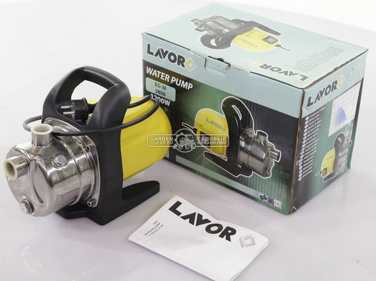 Поверхностный насос Lavor EG-M 3800 (PRC, 1200 Вт; 44 м; 3800 л/час; 7,5 кг)