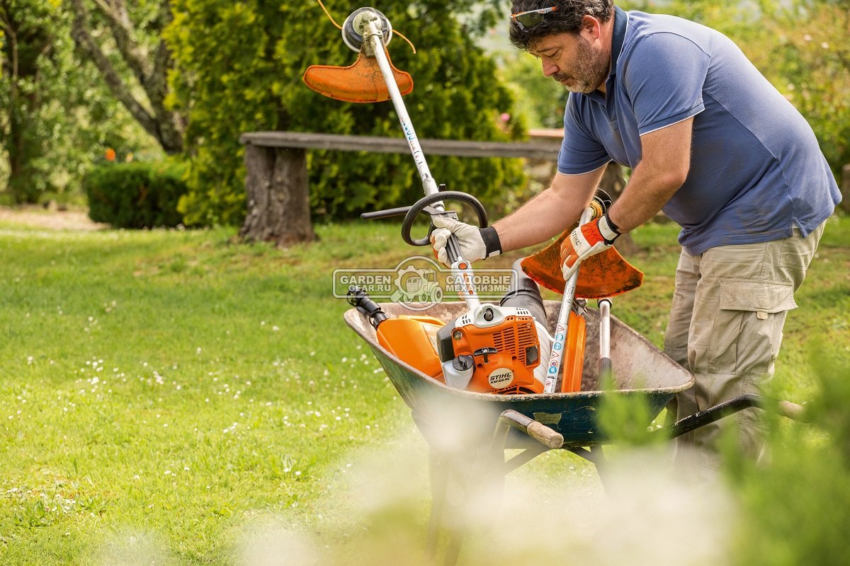 Комбимотор Stihl KM 56 RC-E (USA, 27,2 куб.см., 0,8 кВт/1,1 л.с., 2-MIX, ErgoStart, длина 84 см., 4,3 кг.)