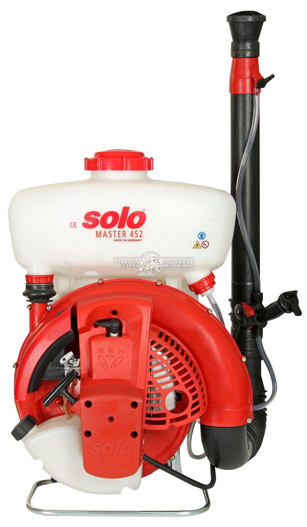 Опрыскиватель бензиновый Solo 452 15L (GER, распыление воздухом, 66.5 см3., Solo, 2.9 кВт/л.с., 15 л., 10.5 кг)