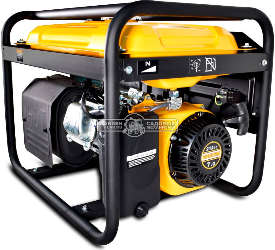 Бензиновый генератор Rato R3000E-L2 (PRC, 212 см3, 3/2.7 кВт, эл.стартер, комплект колёс, 12 л, 51 кг)