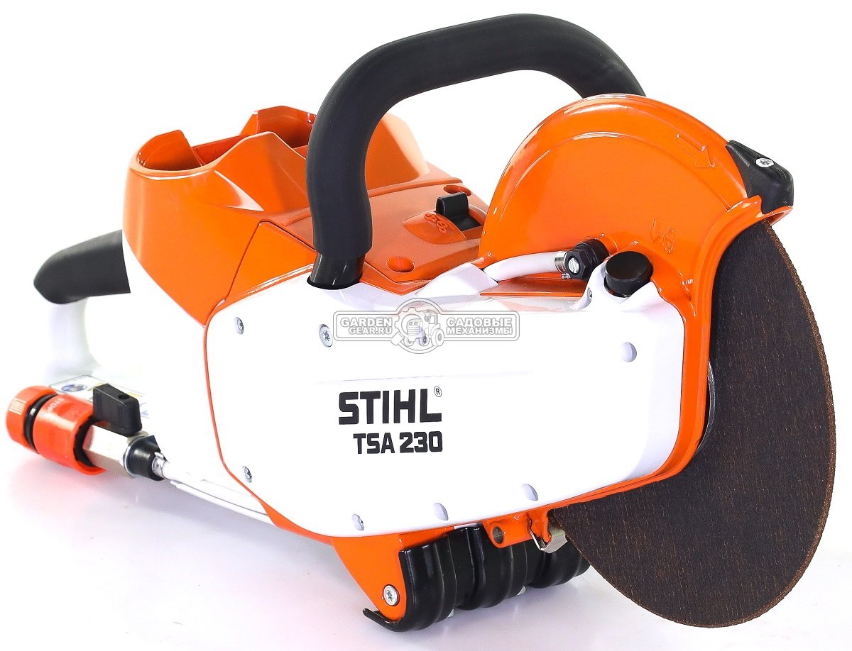 Аккумуляторное абразивно-отрезное устройство (резчик) Stihl TSA 230 SET c AP300 и AL500 (36В Pro, диам. 230 мм., глубина 70 мм., 3.9 кг)