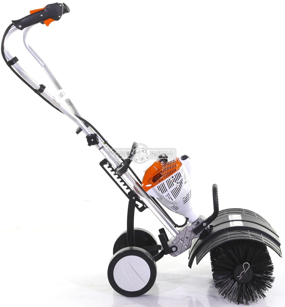 Подметальная машина Stihl MM 56 несамоходная (USA, 60 см, 0,85 кВт/1,2 л.с., мультимотор + щетка KB-MM + опорные колеса)