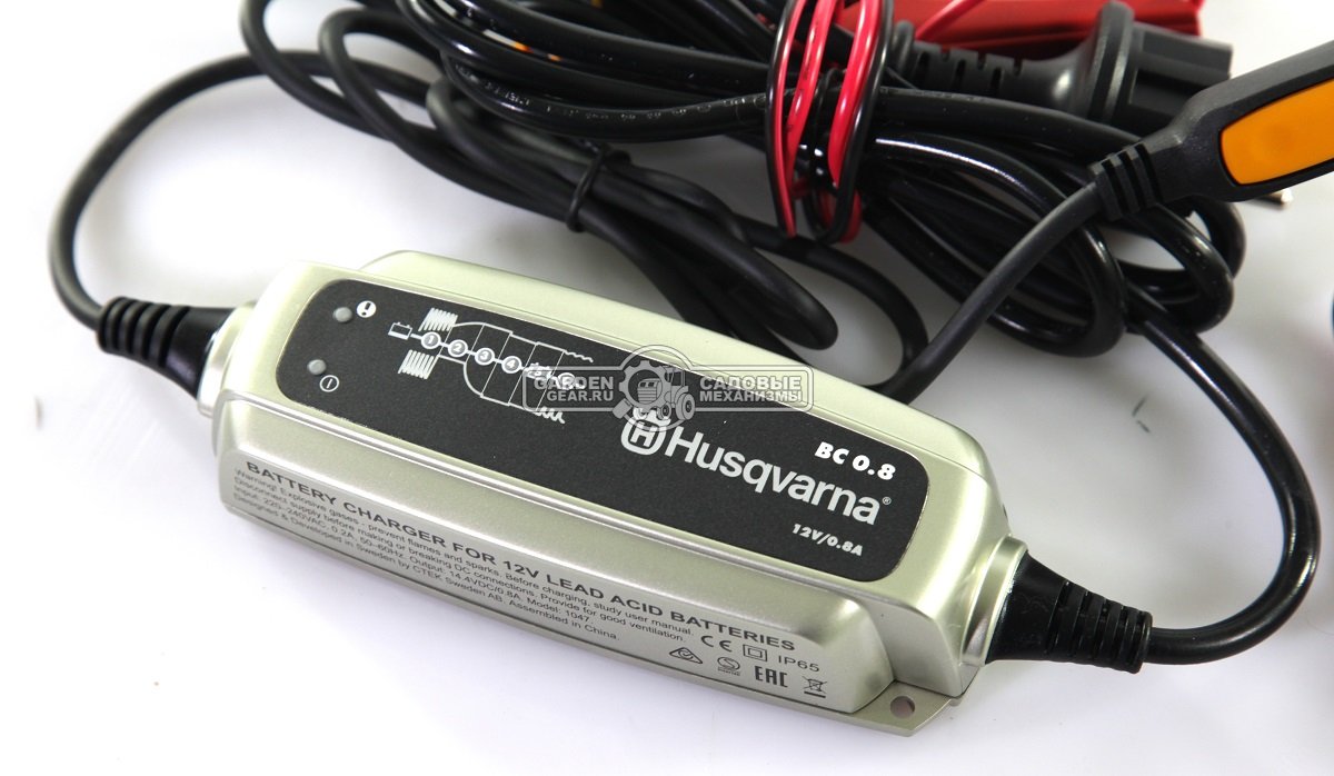 Зарядное устройство для тракторов Husqvarna ВС 0.8 к свинцовым аккумуляторам на 12В с емкостью 1,2-32 А.ч, 