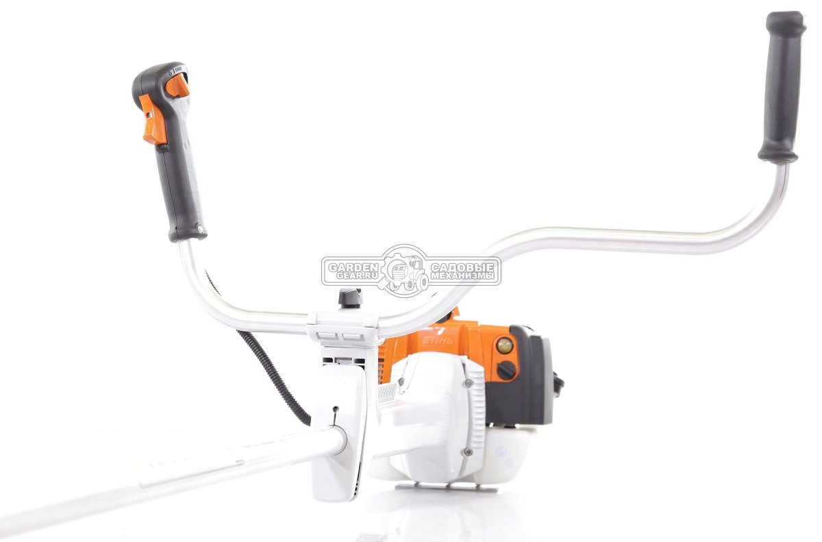 Бензиновый кусторез Stihl FS 350 (BRA, 40,2 куб.см., 1,6 кВт/2,2 л.с., длина - 177 см., 3-х лопастной нож DM 3F-300, леска - опция, 7,3 кг.)