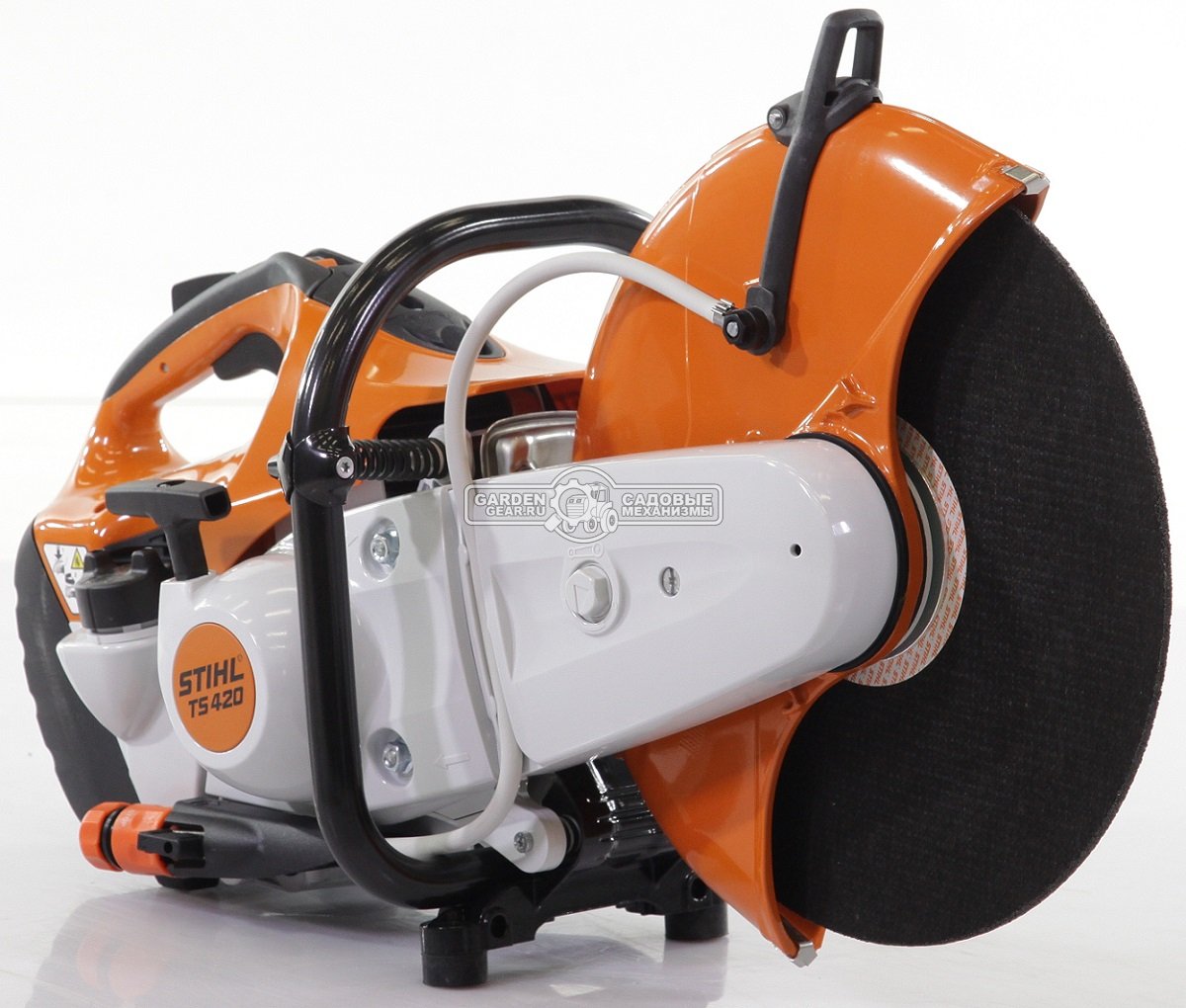 Бензорез Stihl TS 420 (GER, 66,7 куб.см., 3,2 кВт/4,4 л.с., диаметр круга 350 мм., глубина реза 125 мм., 9,6 кг.)