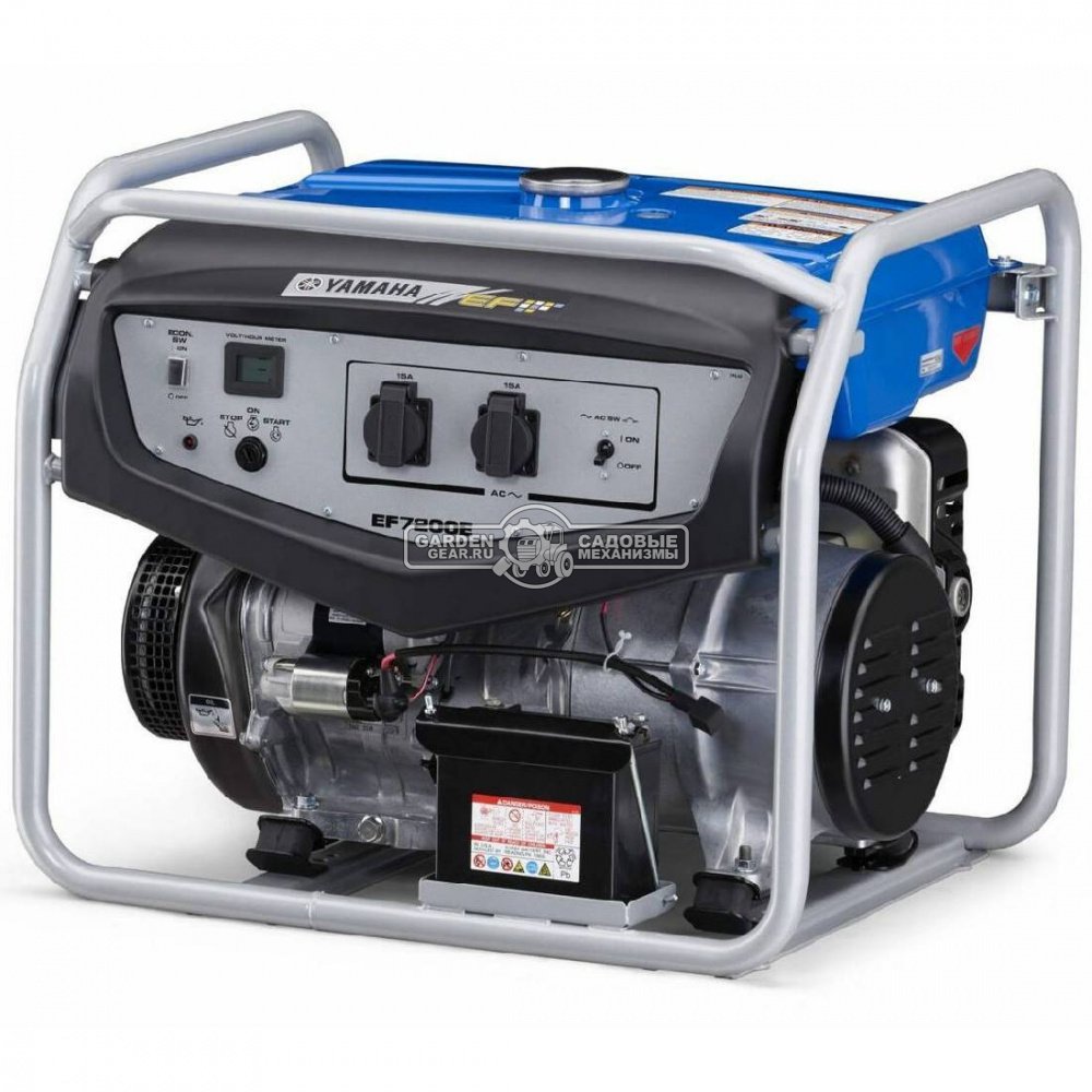 Бензиновый генератор Yamaha EF 7200 E (PRC, Yamaha, 358 см3, 5.0/6.0 кВт, эл/стартер, 28 л, 93 кг)