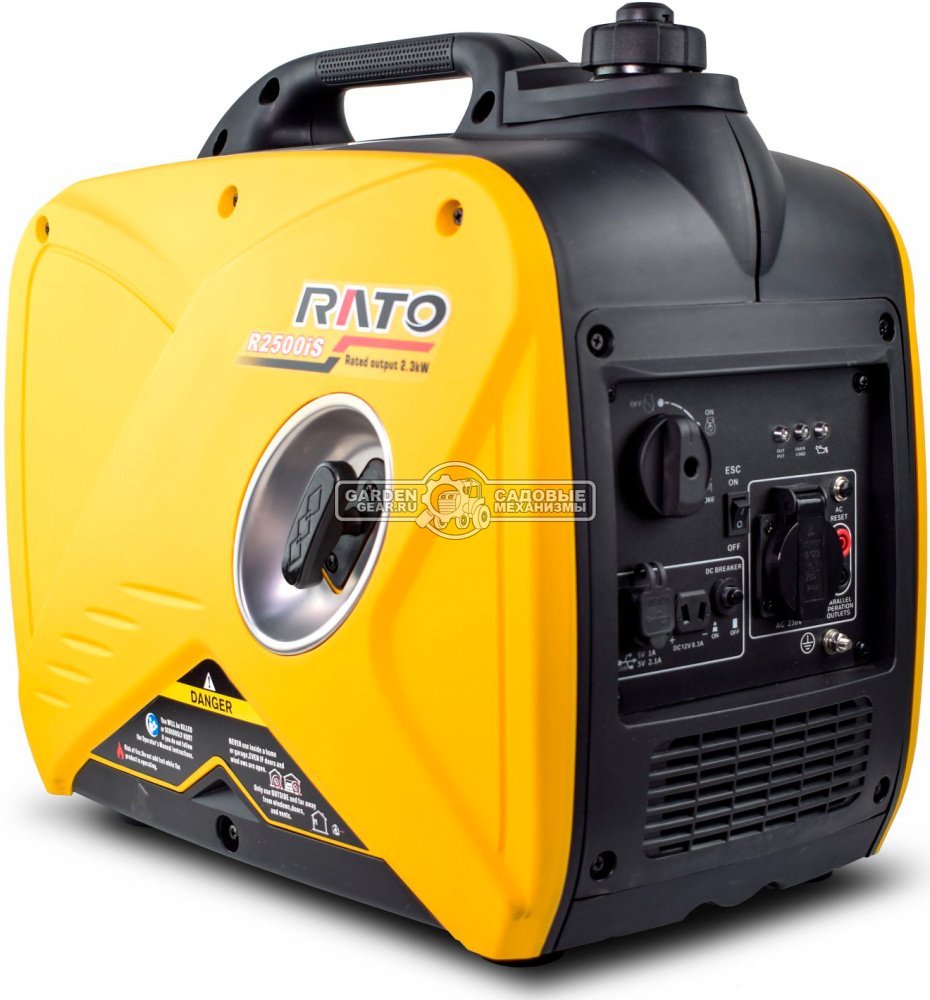 Бензиновый генератор инверторный Rato R2500iS (PRC, 120 см3, 2,5/2,3 кВт, 4,5 л, 25 кг)
