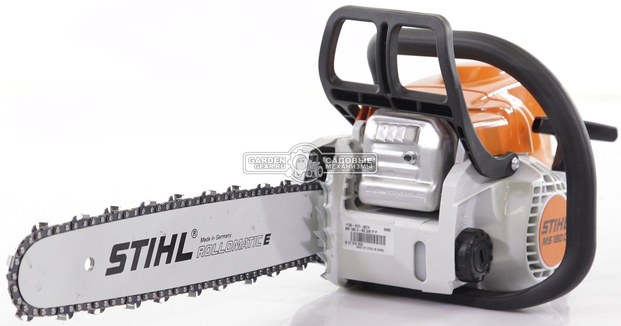 Бензопила Stihl MS 180 C-BE 16&quot; (PRC, 31,8 куб.см., 1,5 кВт/2,0 л.с., Ergostart, 3/8&quot;, 1,3 мм., 55E, 3,9 кг.)