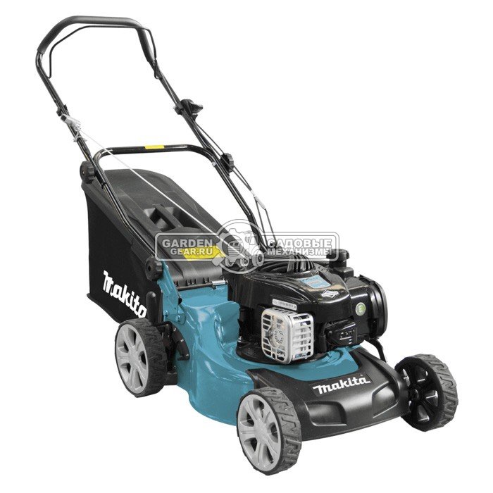 Газонокосилка бензиновая несамоходная Makita PLM4120N (PRC, 41 см, B&S 500, 140 см3, сталь, 50 л, 26 кг)