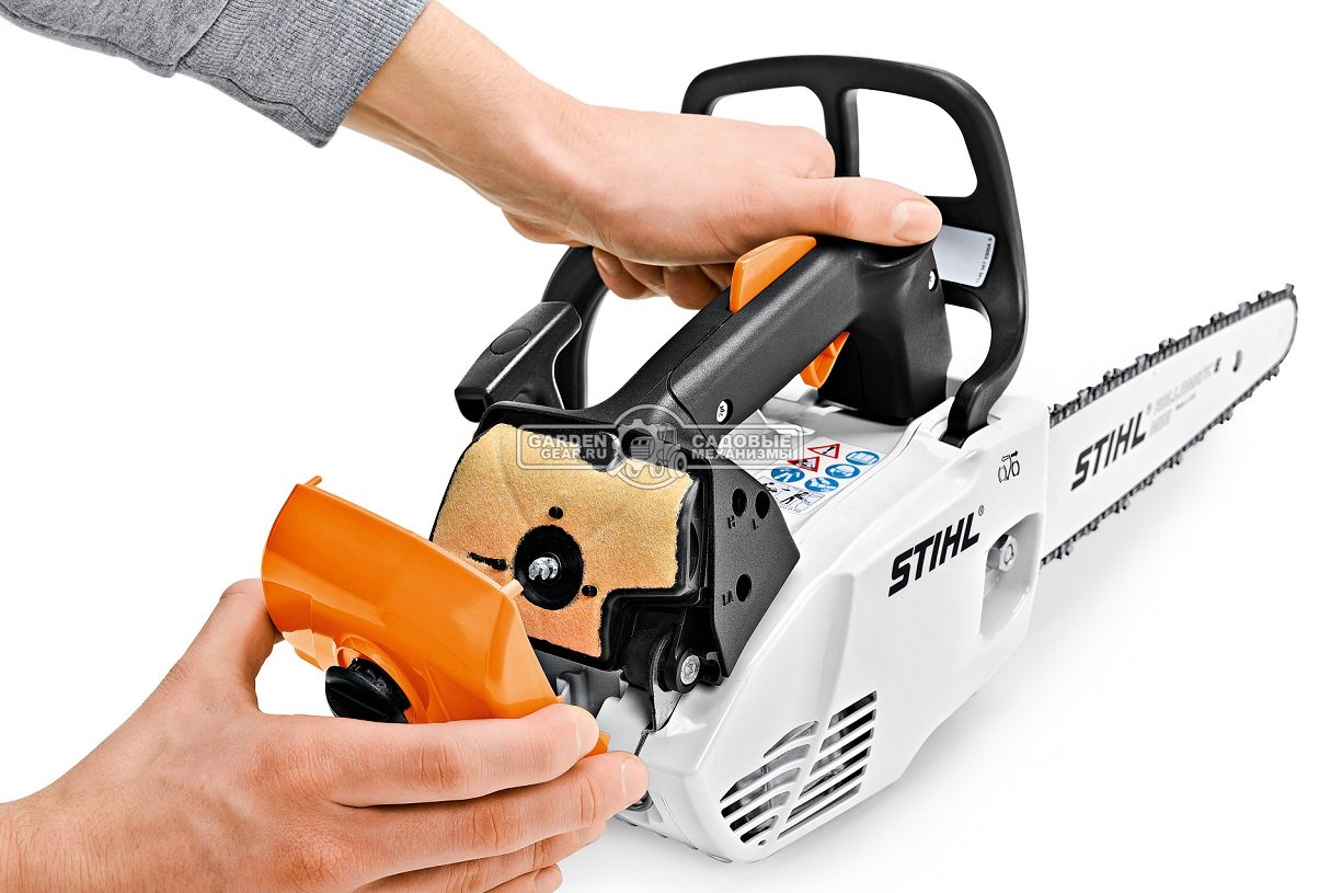 Бензопила сучкорез одноручная Stihl MS 150 TC-E 12&quot; (GER, 23,6 куб.см., 1,0 кВт/1,36 л.с, 2-MIX, Ergostart, 1/4&quot;, 1,1 мм., 64E, 2,6 кг.)