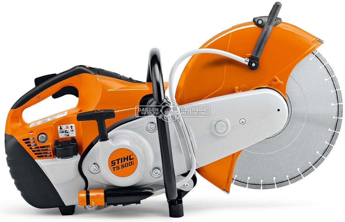 Бензорез Stihl TS 500i (GER, 72,2 куб.см., 3,9 кВт/5,3 л.с., диаметр круга 350 мм., глубина реза 125 мм., инжекторный впрыск, ElastoStart, 10,2 кг.)