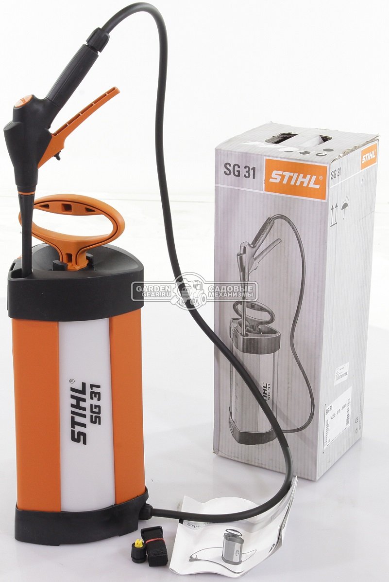 Опрыскиватель ручной Stihl SG 31 (GER, 3 бар, 5 л., наплечный ремень, телескопическая штанга, 1,8 кг.)