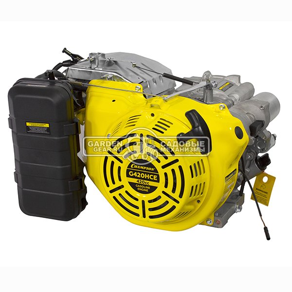 Бензиновый двигатель Champion G420HCE (PRC, 15 л.с., 420 см3. диам.конус, эл. старт, 29 кг)
