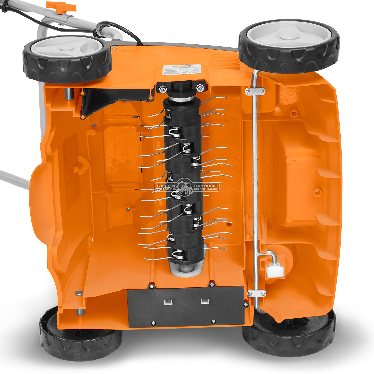 Вертикуттер - аэратор электрический Daewoo DSC 1500E (PRC, 1500 Вт, 32 см, ножи+пружины, пластик, 40 л, 12.5 кг)