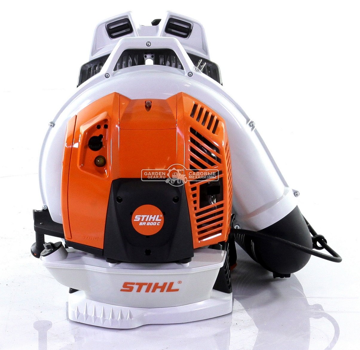 Воздуходувка бензиновая ранцевая Stihl BR 800 C-E Magnum (USA, 79,9 куб.см., 4-MIX, 3,2 кВт/4,36 л.с., макс. расх. 2025 м3/ч., ск. 97 м/с., 11,7 кг.)