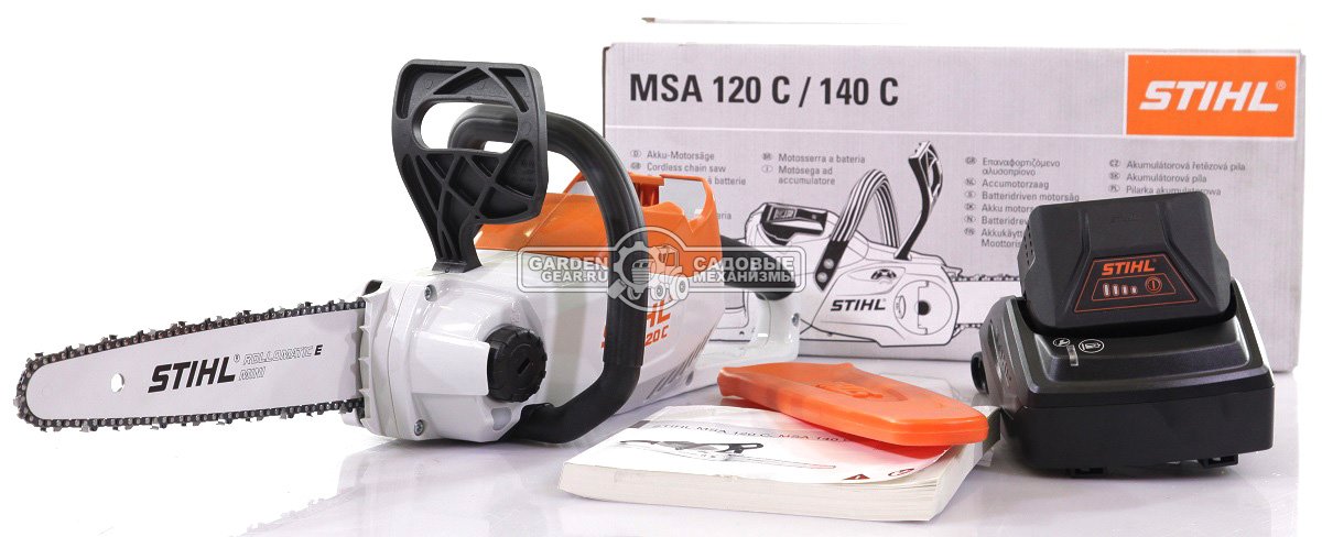 Аккумуляторная цепная пила Stihl MSA 120 C-B 12&quot; без АКБ и ЗУ (AUT, Compact 36В, 1/4&quot;P, 1,1 мм., 64E, 2,7 кг.)