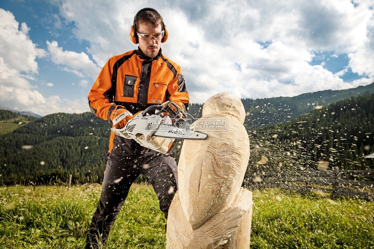 Бензопила Stihl MS 193 C-E 12&quot; Сarving (USA, 30,1 куб.см., 1,3 кВт/1,8 л.с, 2-MIX, Ergostart,  1/4&quot;, 1,3 мм., 64E, 3,6 кг.)