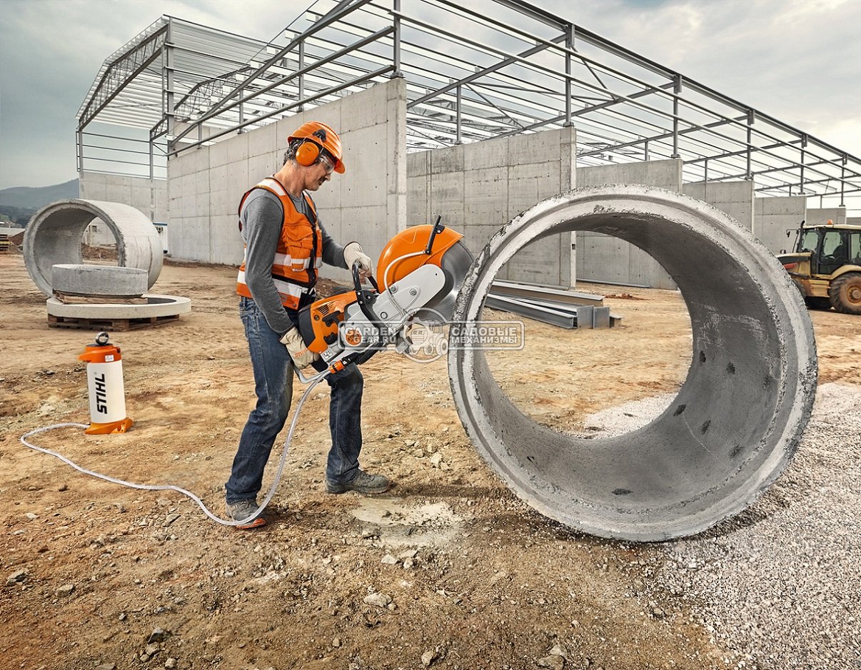 Бензорез Stihl TS 800 (GER, 98,5 куб.см., 5,0 кВт/6,8 л.с., диаметр круга 400 мм., глубина реза 145 мм., ElastoStart, 12,7 кг.)