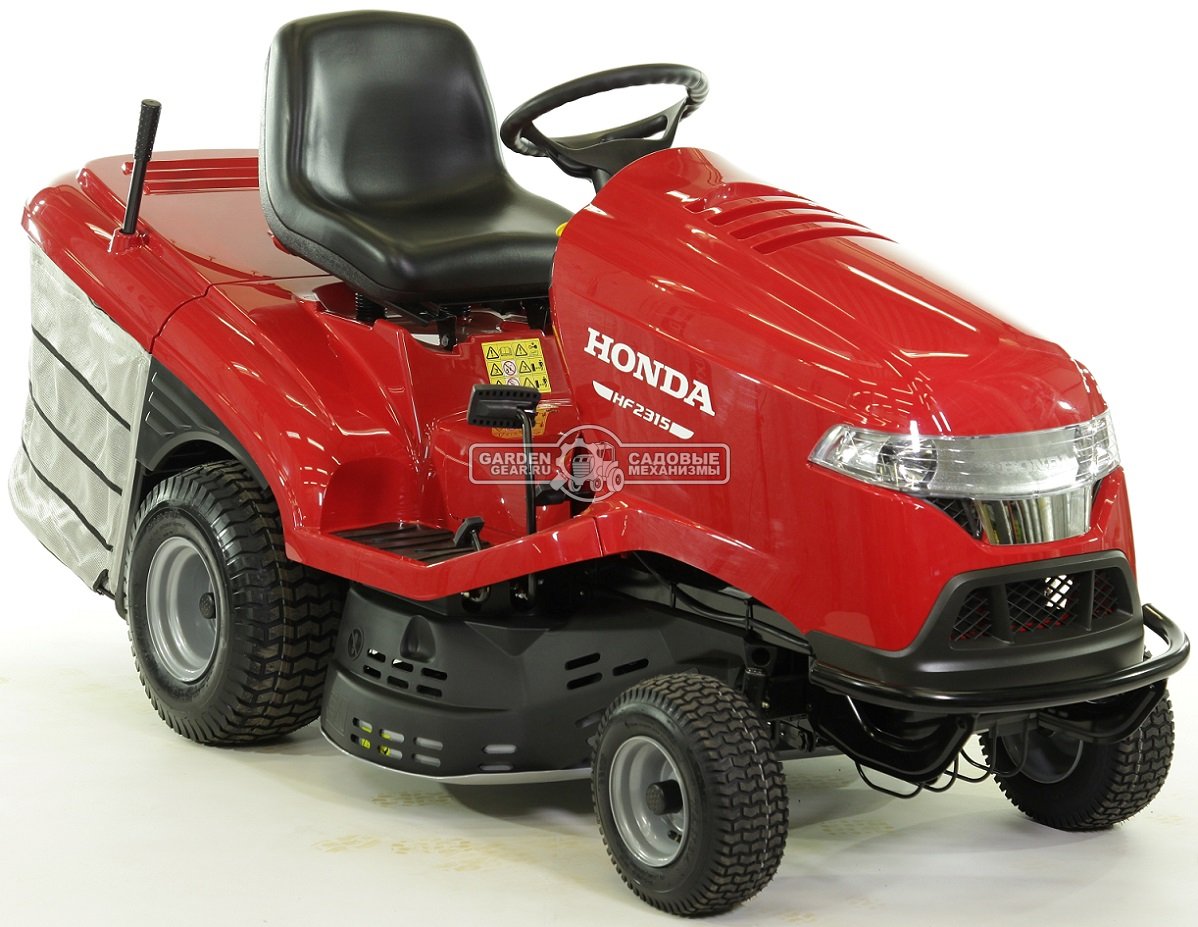Садовый трактор Honda HF2315K3 HME (FRA, Honda GCV520 V-twin, 530 куб.см., гидростатика, травосборник 280 л., ширина кошения 92 см., 213 кг.)