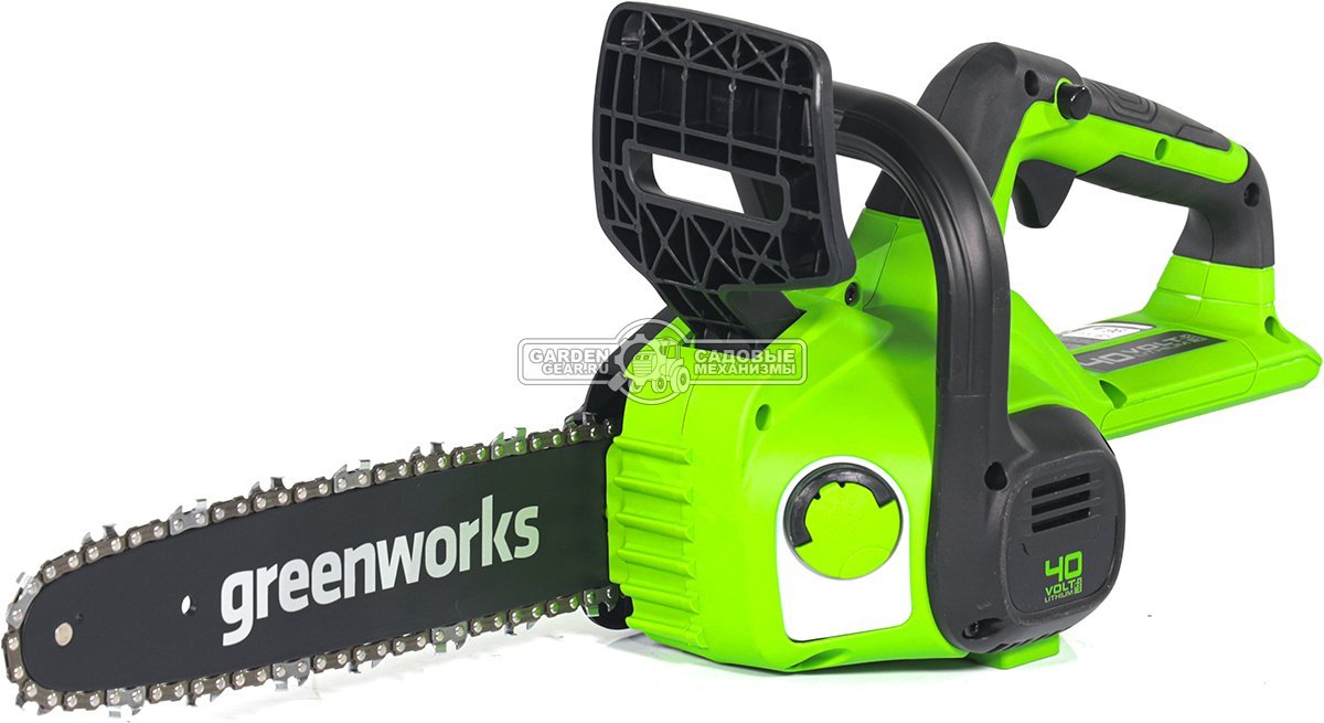 Пила аккумуляторная цепная GreenWorks G40CS30II 12&quot; без АКБ и ЗУ (PRC, 40В, 3/8&quot;-1.1-52E, 2.74 кг)