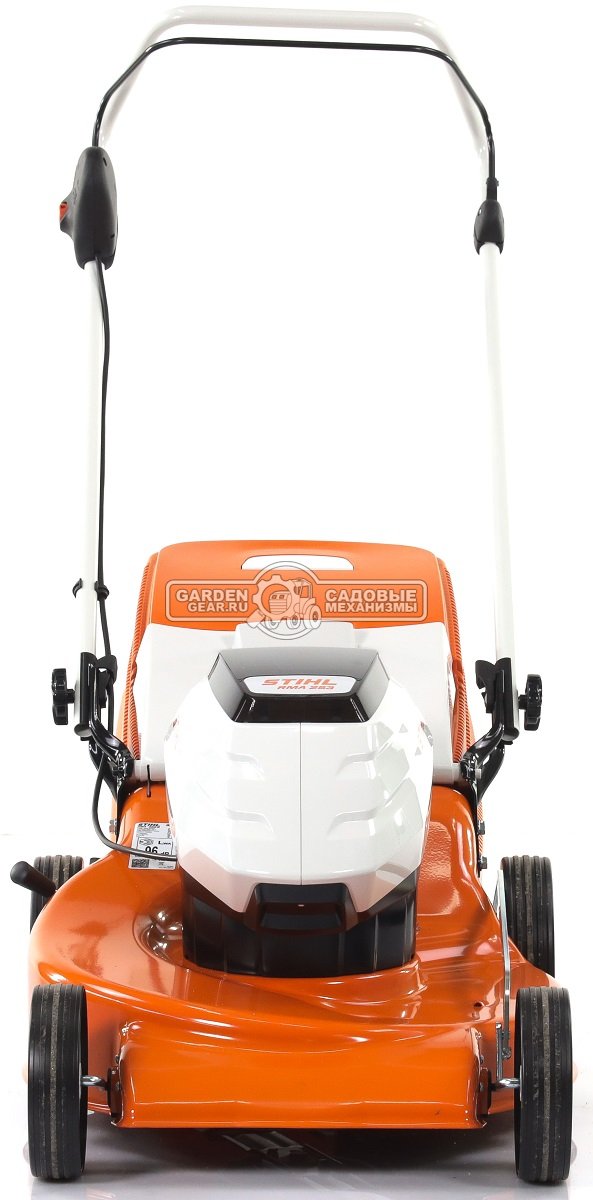 Газонокосилка аккумуляторная Stihl RMA 253.0 SET c AP300 и AL500 (AUT, 36В Pro, 51 см., несамоходная, сталь, травосборник 55 л., 22,5 кг.)