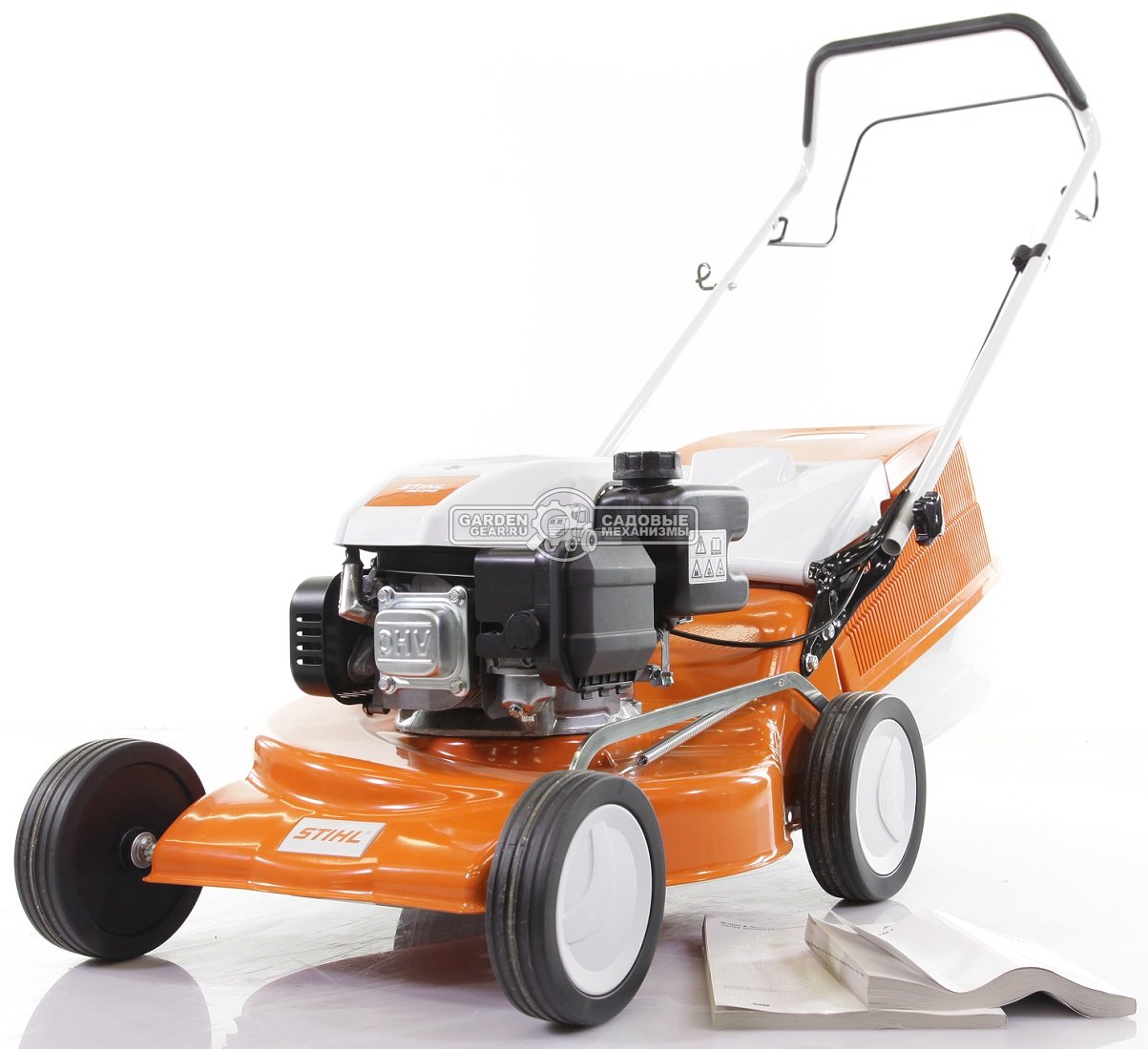 Газонокосилка бензиновая Stihl RM 248.0 (AUT, 46 см., несамоходная, Stihl EVC 200.2, 139 куб.см., сталь, 55 л., 26 кг.)