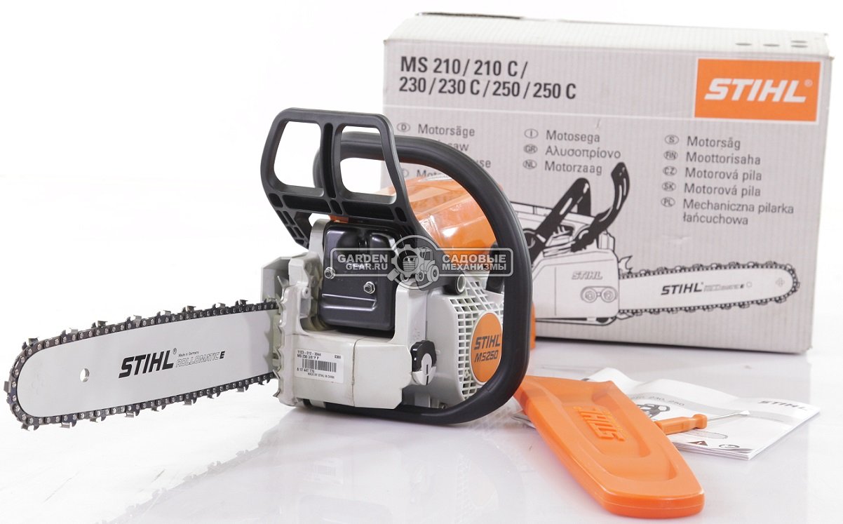 Бензопила Stihl MS 250 16&quot; (PRC, 45,4 куб.см., 2,3 кВт/3,1 л.с., 3/8&quot;, 1,3 мм., 55E, 4,6 кг.)