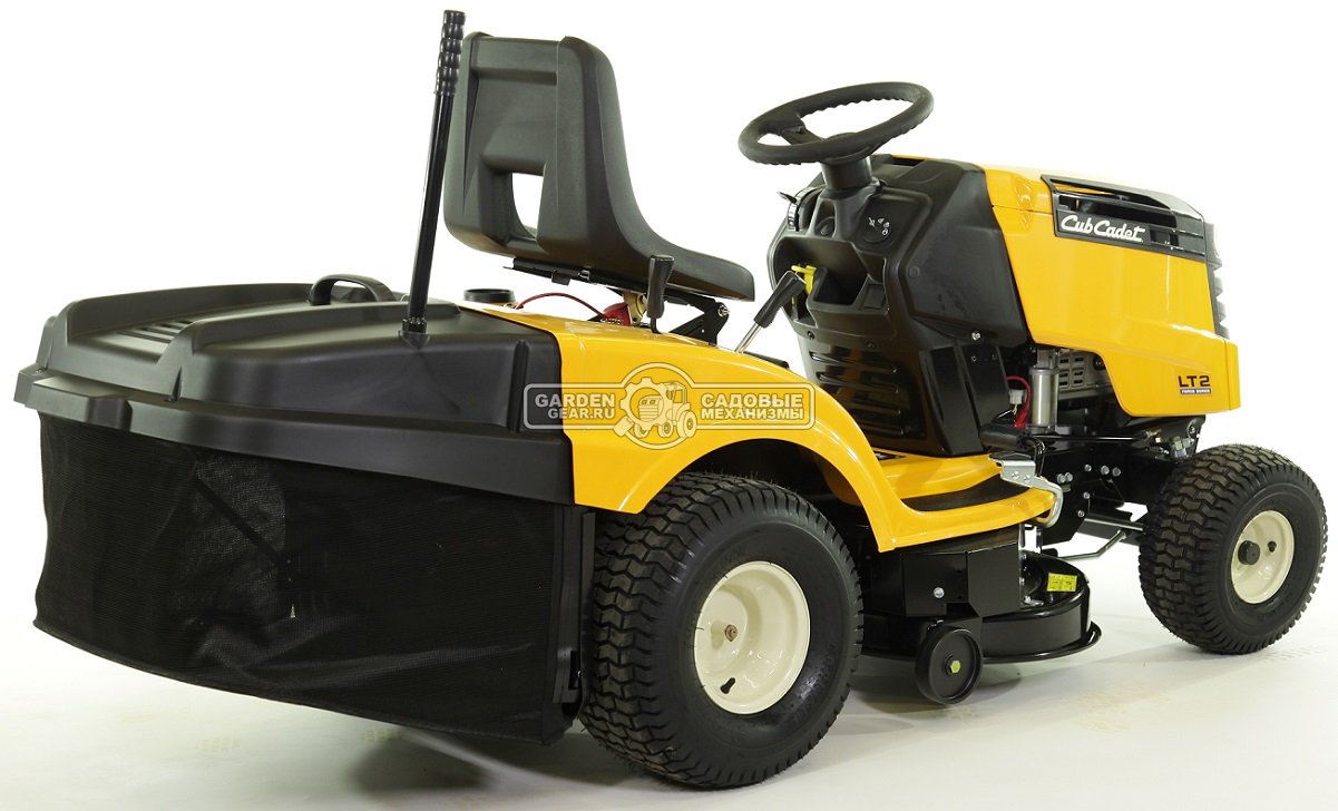 Садовый трактор Cub Cadet LT2 NR92 (USA, Cub Cadet, 439 куб.см., гидростатика, травосборник 240 л., ширина кошения 92 см., 196 кг.)