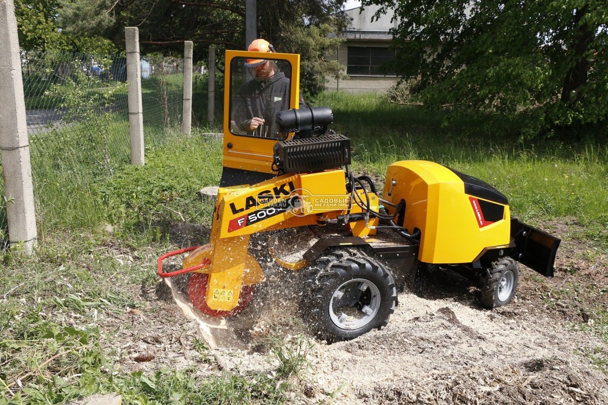 Измельчитель пней Laski F500H/38 самоходный с гидростатическим приводом (CZE, Kohler ECH 980, 999 см3, диаметр фрезы 510 мм, 770 кг)