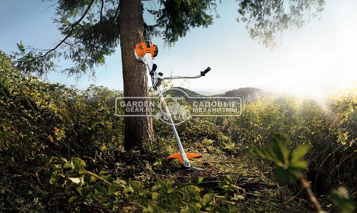 Бензиновый кусторез Stihl FS 561 C-EM (GER, 57,1 куб.см., 2,8 кВт/3,8 л.с., 2-MIX, ErgoStart, M-Tronic, длина - 176 см., 3-х нож DM 3F-350, 10,2 кг.)