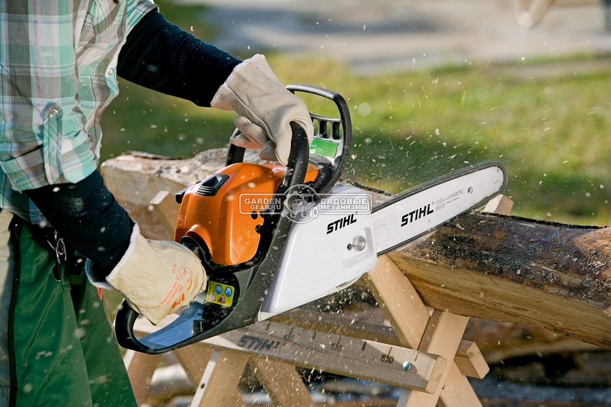 Бензопила Stihl MS 211 16&quot; (USA, 35,2 куб.см., 1,7 кВт/2,3 л.с., 2-MIX, 3/8&quot;, 1,3 мм., 55E, 4,3 кг.)